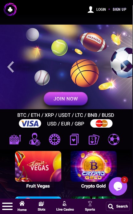 Casinobit on mobile